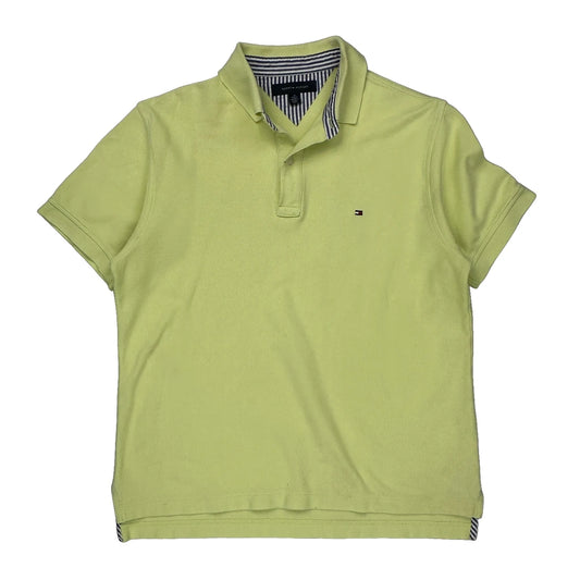 Tommy Hilfiger Polo Shirt - Medium Yellow Cotton