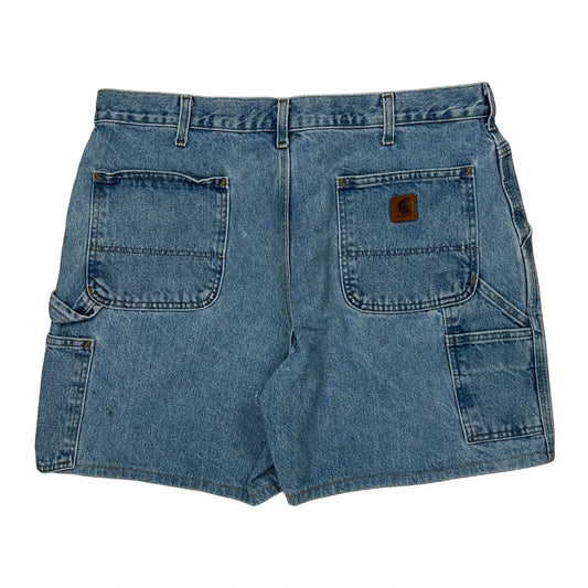 Carhartt Carpenter Shorts - 38W 6L Blue Cotton