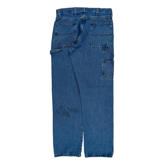 Wrangler Carpenter Jeans - 33W 34L Blue Cotton