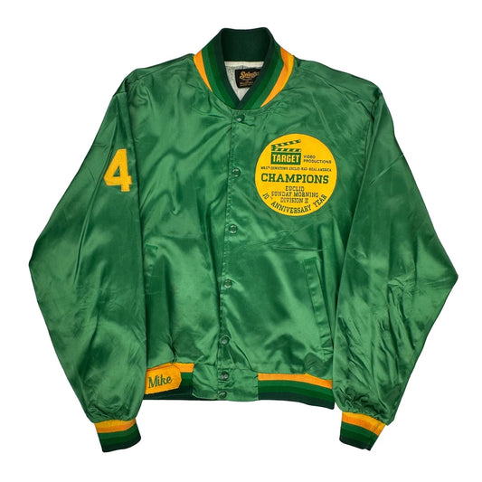 Euclid Sunday Morning Division Ii Champions Swingster Varsity Jacket - Large Green Polyester