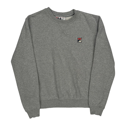 Fila Sweatshirt - Small Gray Cotton