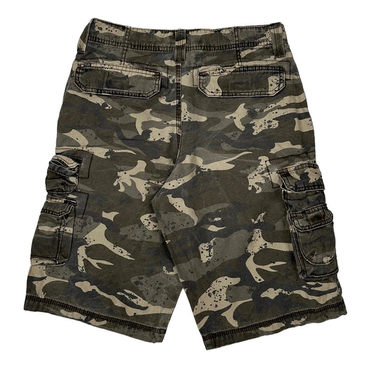 Vintage Lee Cargo Shorts - 28W 12L Camo Cotton