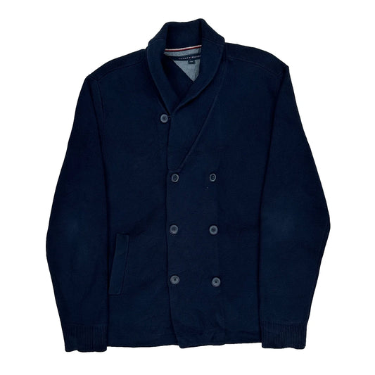 Tommy Hilfiger Cardigan - Large Navy Cotton