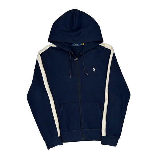 Athl. Dept. Polo By Ralph Lauren Spellout Hoodie - Medium Navy Cotton