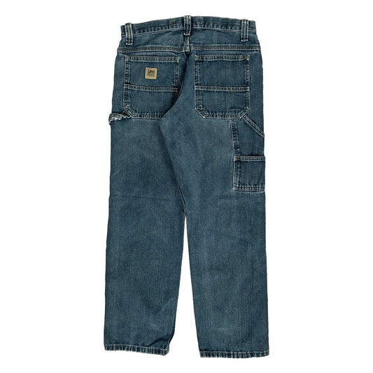 Lee Carpenter Jeans - 30W 28L Blue Cotton
