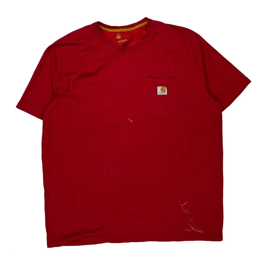 Carhartt T-Shirt - 2XL Red Cotton