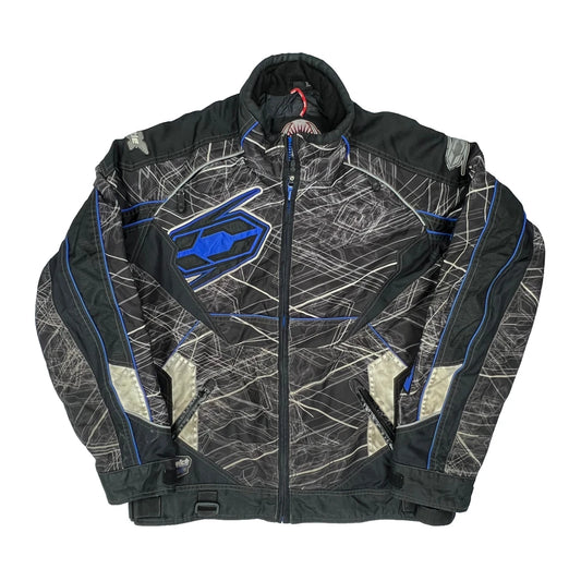 Racewear Castle X Racewear Graphic Ski Jacket - Medium Grey Polyester