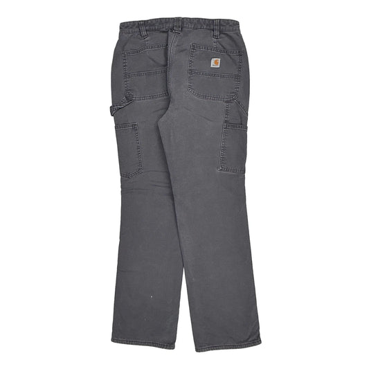 Carhartt Carpenter Trousers - 30W UK 10 Grey Cotton