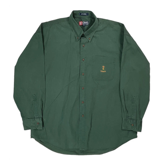 Chaps Ralph Lauren Shirt - XL Green Cotton