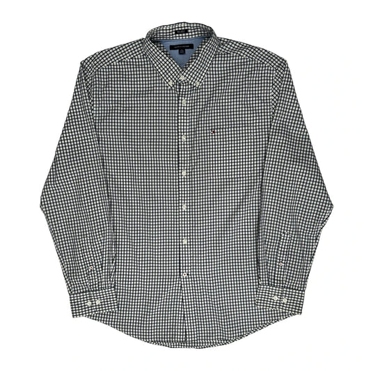 Tommy Hilfiger Checked Shirt - XL Black & White Cotton
