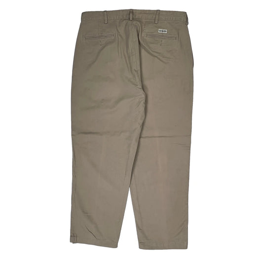 Polo By Ralph Lauren Trousers - 36W 28L Beige Cotton
