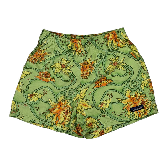 Age 12 Patagonia Floral Shorts - Largew 3L Green Polyester