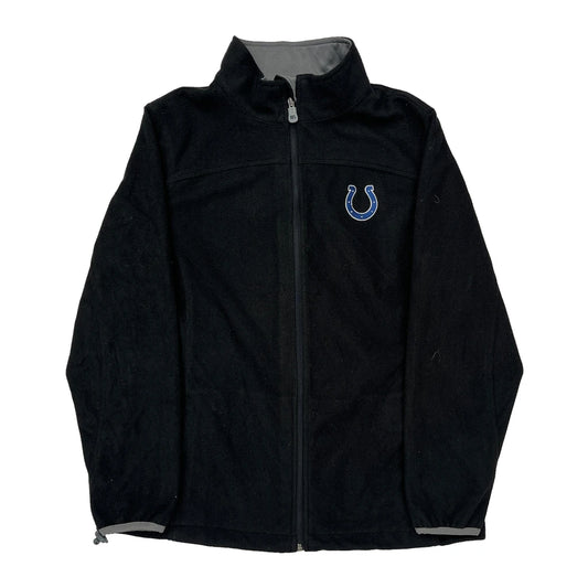 Indianapolis Colts N.F.L. Team Apparel Football Fleece Jacket - Large Black Polyester