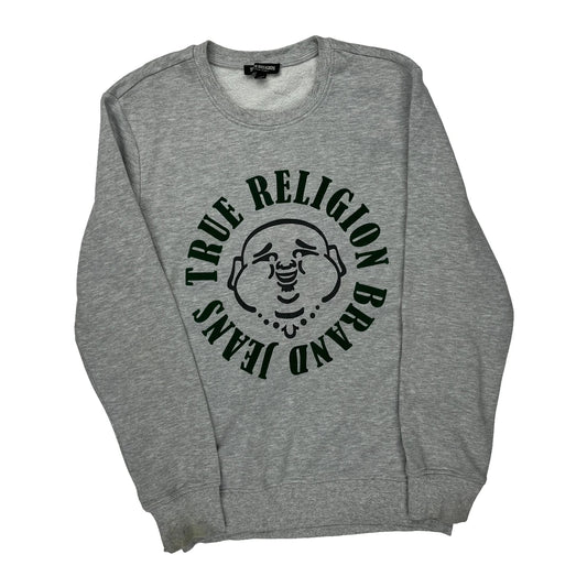 True Religion Sweatshirt - Small Grey Cotton