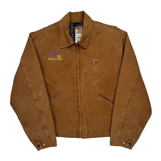 Start-Up Team Carhartt Jacket - Large Brown Cotton