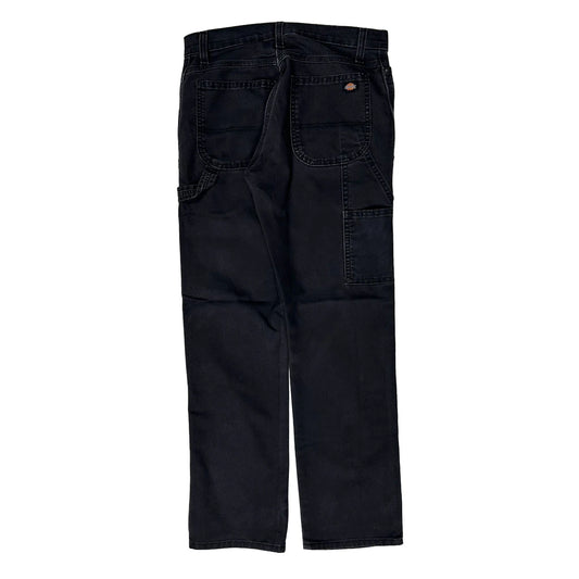 Vintage Dickies Carpenter Trousers - 30W 31L Black Cotton