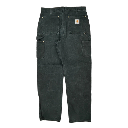Carhartt Double Knee Carpenter Trousers - 34W 30L Black Cotton