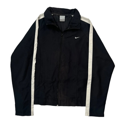 Nike Track Jacket - Medium Black Polyester