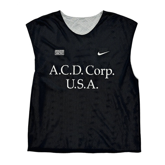 Vintage A.C.D. Corp. U.S.A. Nike Graphic Jersey - XL Black Polyester