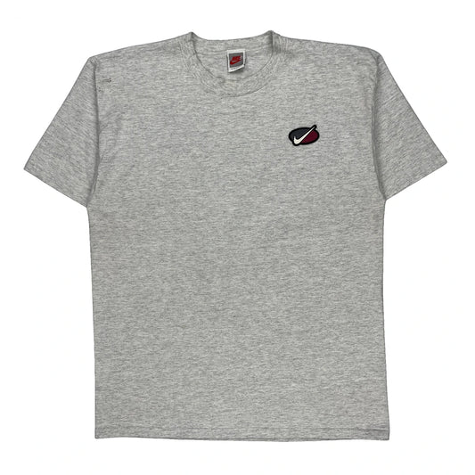 80S Made In USA Nike Graphic T-Shirt - Large Grey Cotton