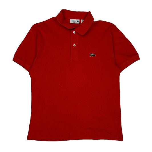 Lacoste Polo Shirt - Medium Red Cotton