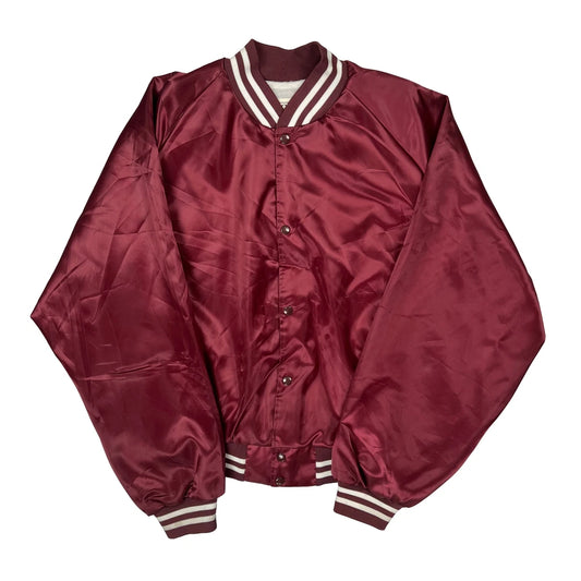 Taylor Varsity Jacket - 2XL Burgundy Polyester