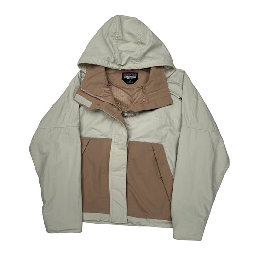 Patagonia Shell Jacket - Large Brown Nylon