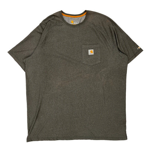 Carhartt Tall T-Shirt - 2XL Grey Cotton