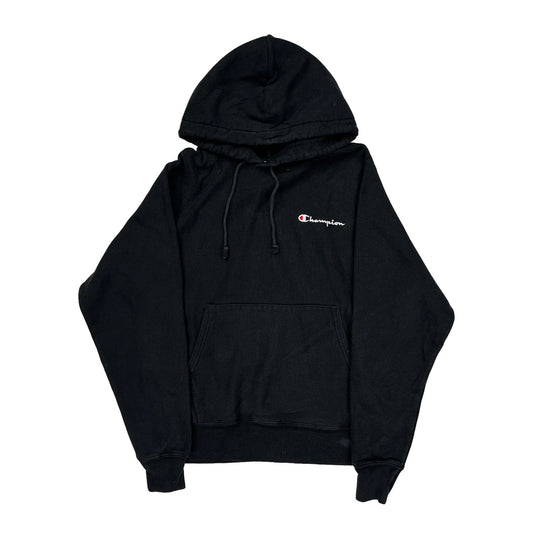 Reverse Weave Champion Hoodie - Small Black Cotton