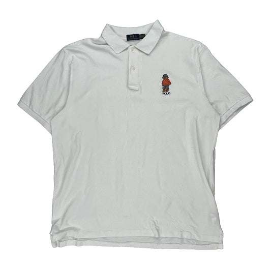 Polo Bear Polo By Ralph Lauren Tall Polo Shirt - 2XL White Cotton