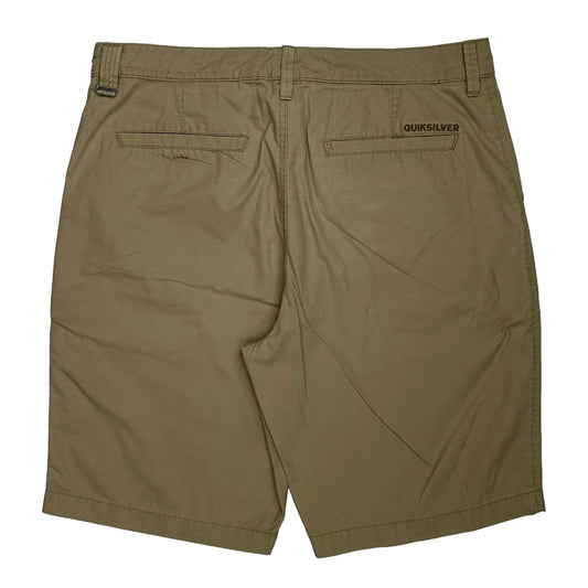 Quiksilver Chino Shorts - 36W 10L Beige Cotton Blend