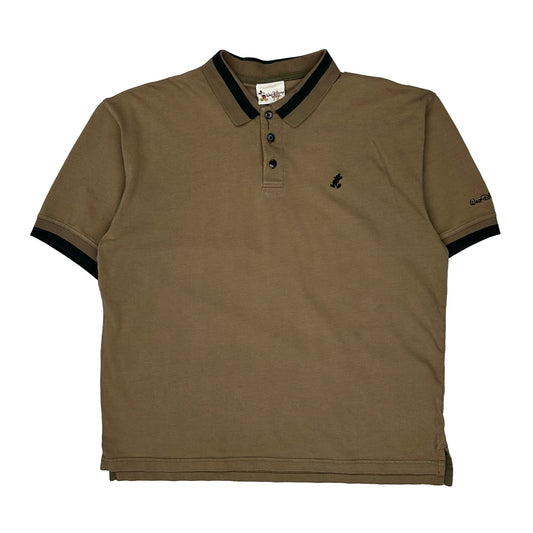 Disney Polo Shirt - Large Brown Cotton