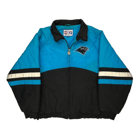 Carolina Panthers Logo 7 Nfl Jacket - XL Blue Polyester