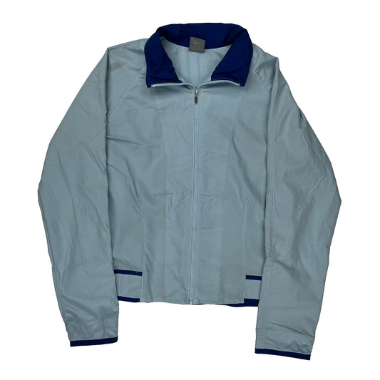 Nike Windbreaker - Large Blue Polyester