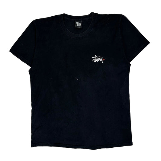 Stussy T-Shirt - Medium Black Cotton