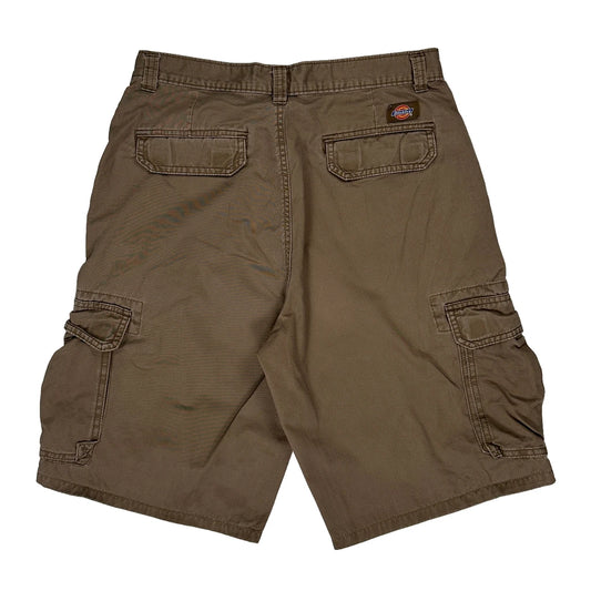 Dickies Cargo Shorts - 30W 11L Brown Cotton