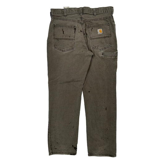 Carhartt Trousers - 34W 29L Grey Cotton Blend
