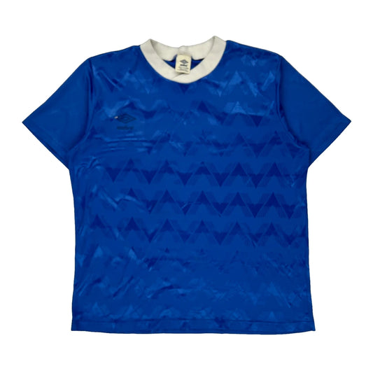 Number 5 Umbro Football Shirt - XL Blue Polyester