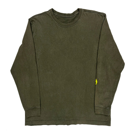 Carhartt Long Sleeve T-Shirt - Large Green Cotton
