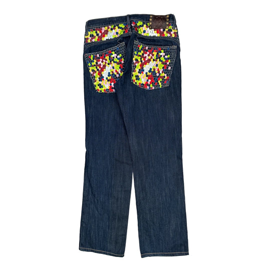 Karl Kani Jeans - 34W UK 14 Blue Denim