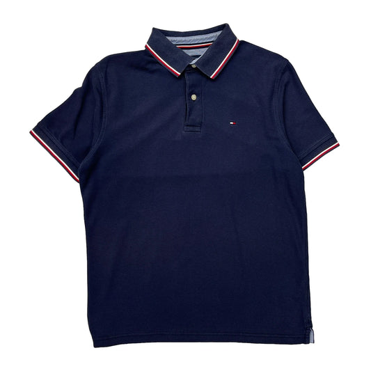 Tommy Hilfiger Polo Shirt - Medium Navy Cotton