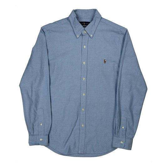 Ralph Lauren Slim Fit Shirt - Large Blue Cotton