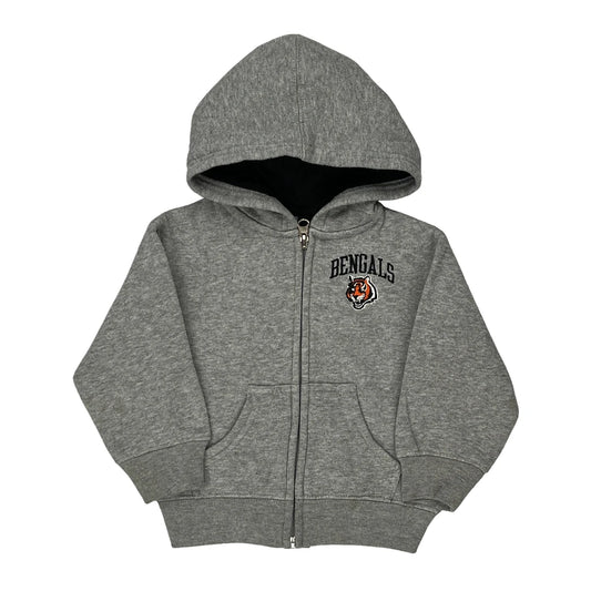 Bengals, Age 2 N.F.L. Team Apparel Hoodie - XS Grey Cotton