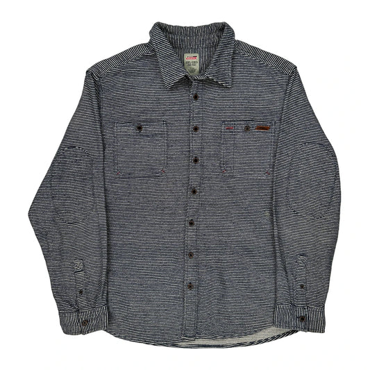 Dickies Striped Shirt - 2XL Blue Cotton