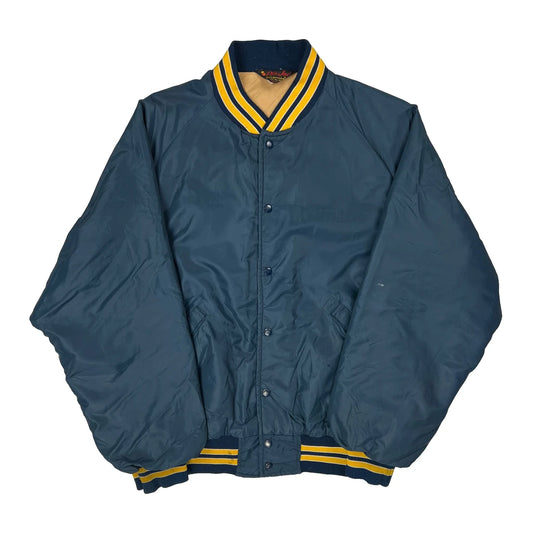 Rock Act Dunbrooke Graphic Varsity Jacket - XL Blue Polyester