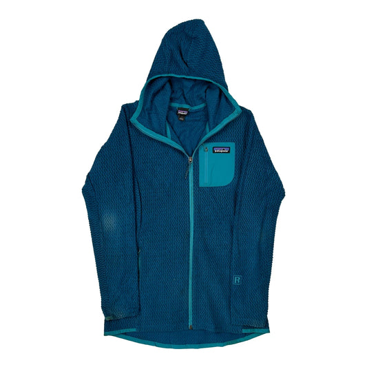 Vintage Patagonia Hoodie - Medium Blue Polyester
