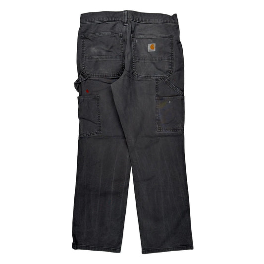 Carhartt Double Knee Carpenter Trousers - 31W 28L Grey Cotton