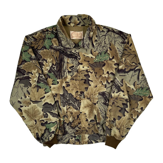 Pella Workwear Camo Bomber Jacket - Large Camo Cotton