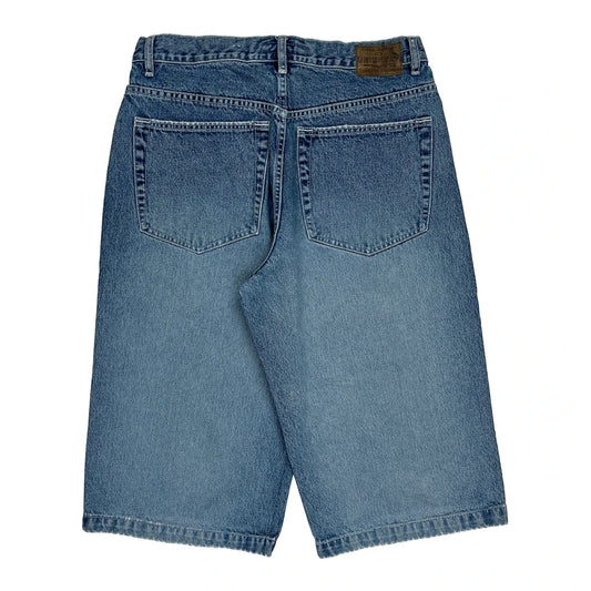 Union Bay Baggy Denim Shorts - 34W 11L Blue Cotton