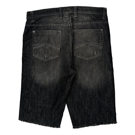 Free Planet Denim Shorts - 34W 11L Black Cotton Blend